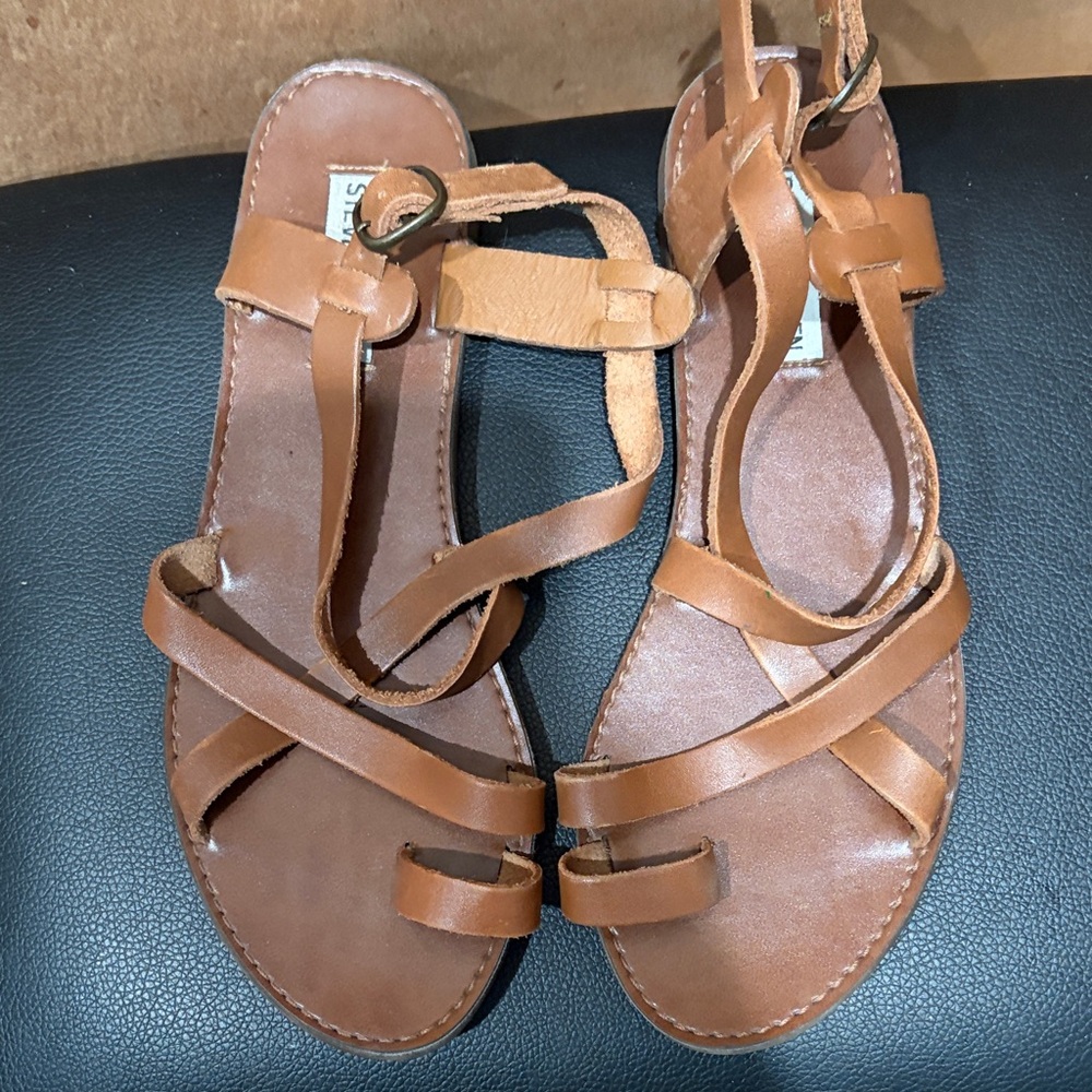 Steve Madden Brown Strappy Sandals